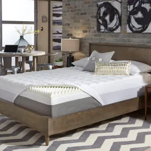 New Memory Foam Crate Mattress Topper, 1.5 Inch, Queen by White Noise!