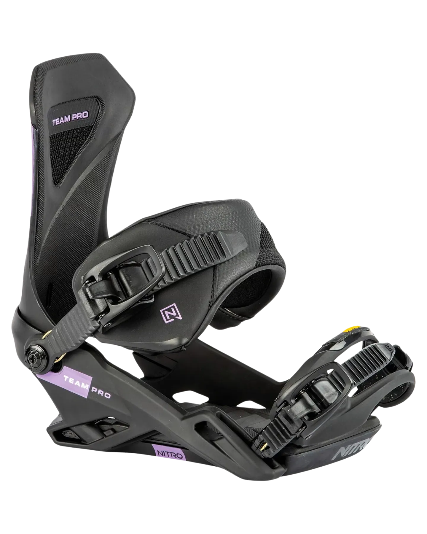 Nitro Team Pro Snowboard Bindings - Pro Purple-Black-Gold - 2024