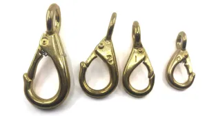 North Pacific Brass Fixed Eye Snaps