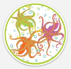 Octopus Trio Sticker