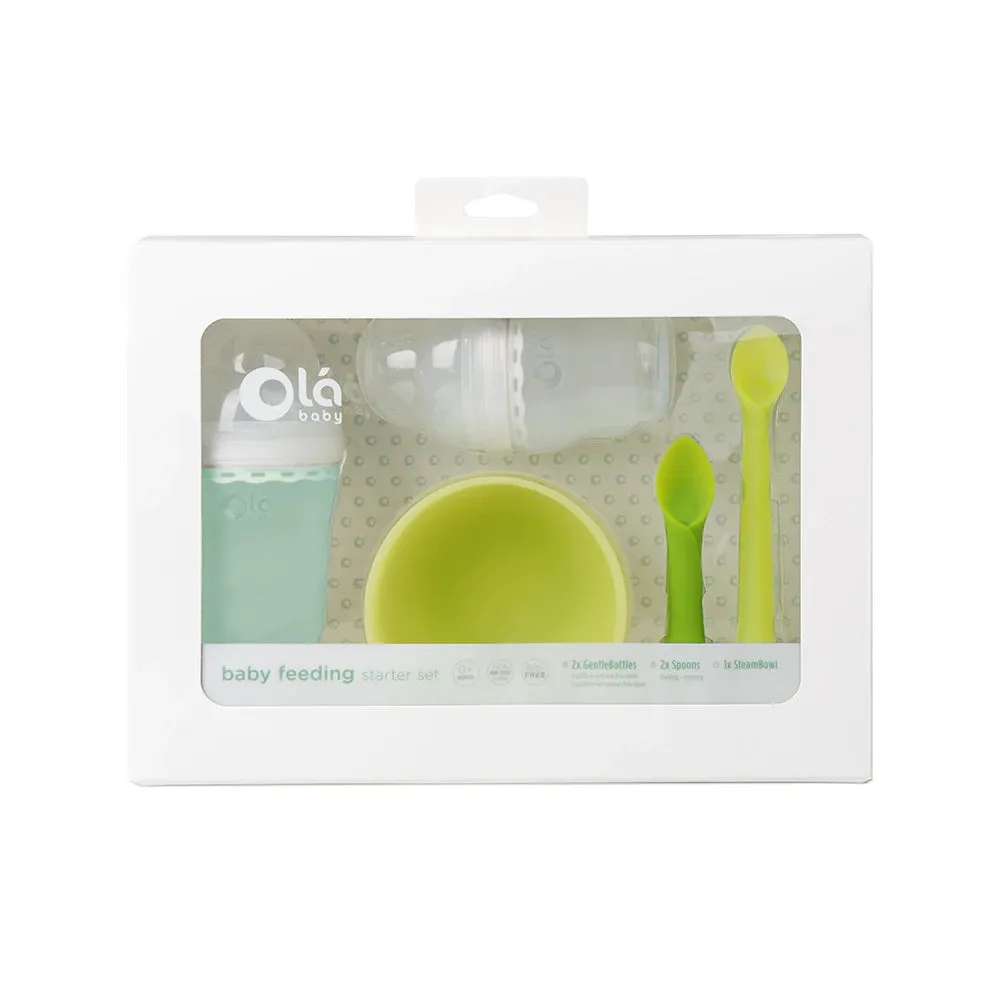 Ola Baby Essential Feeding Gift Set - Mint