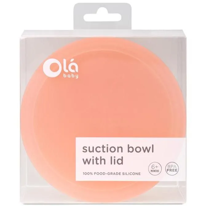 Olababy Silicone Suction Bowl with Lid