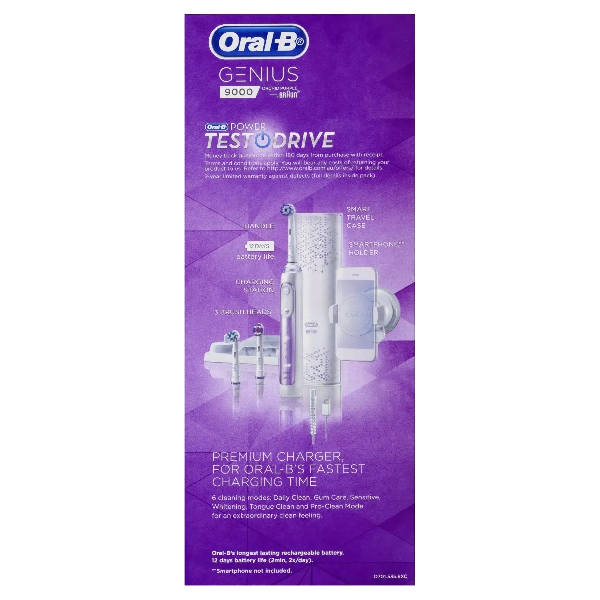 Oral-B Genius 9000 Orchid Purple Electric Toothbrush