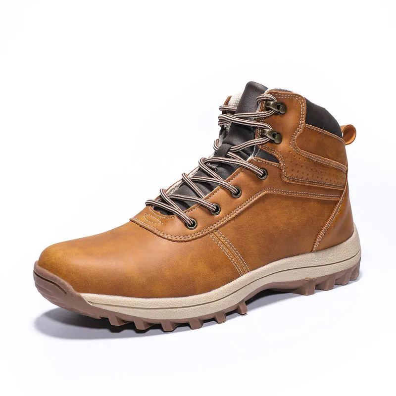 Outdoor warm cotton sports plus velvet hiking shoes