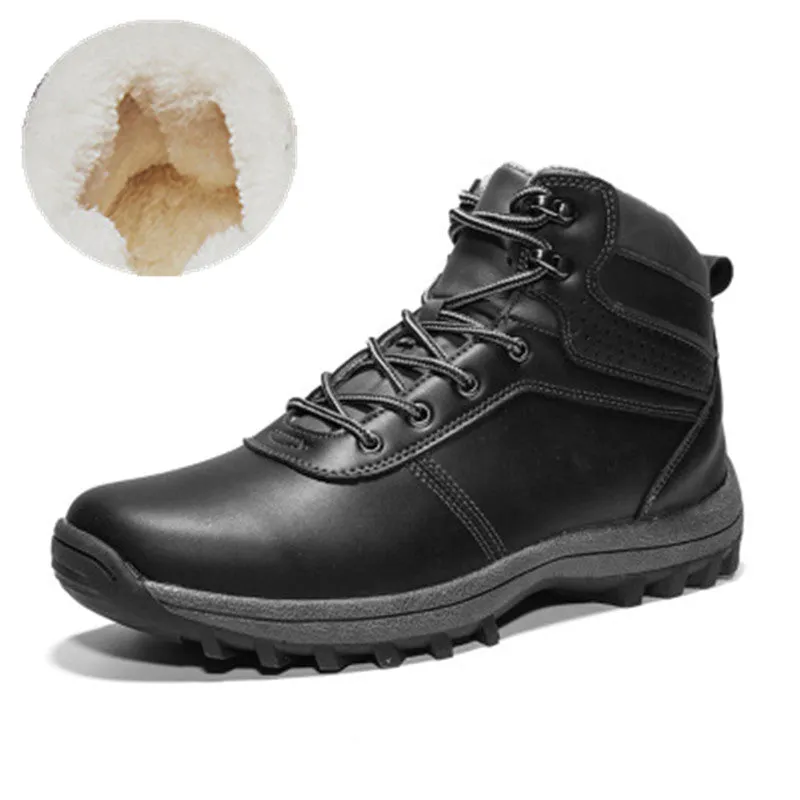 Outdoor warm cotton sports plus velvet hiking shoes