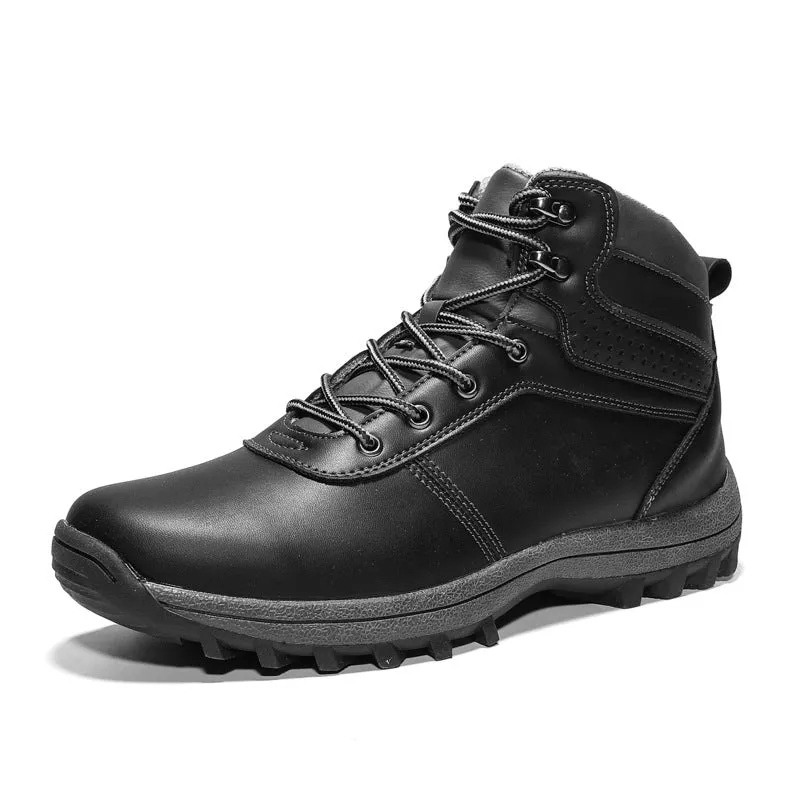 Outdoor warm cotton sports plus velvet hiking shoes