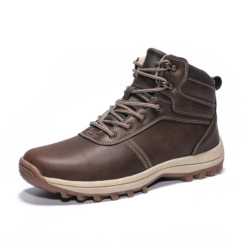 Outdoor warm cotton sports plus velvet hiking shoes