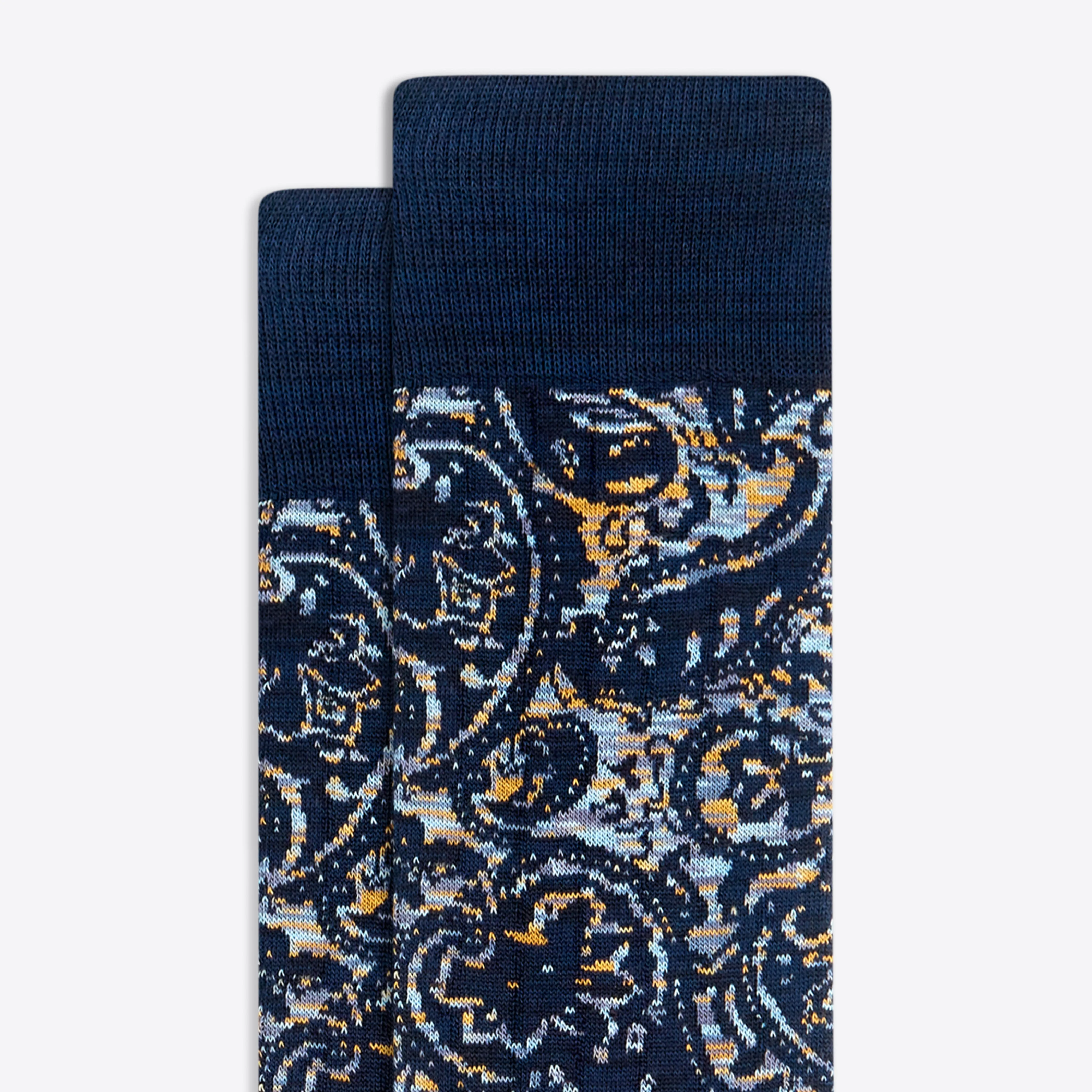 Paisley Mid-Calf Socks