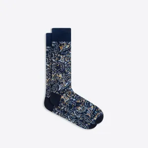 Paisley Mid-Calf Socks