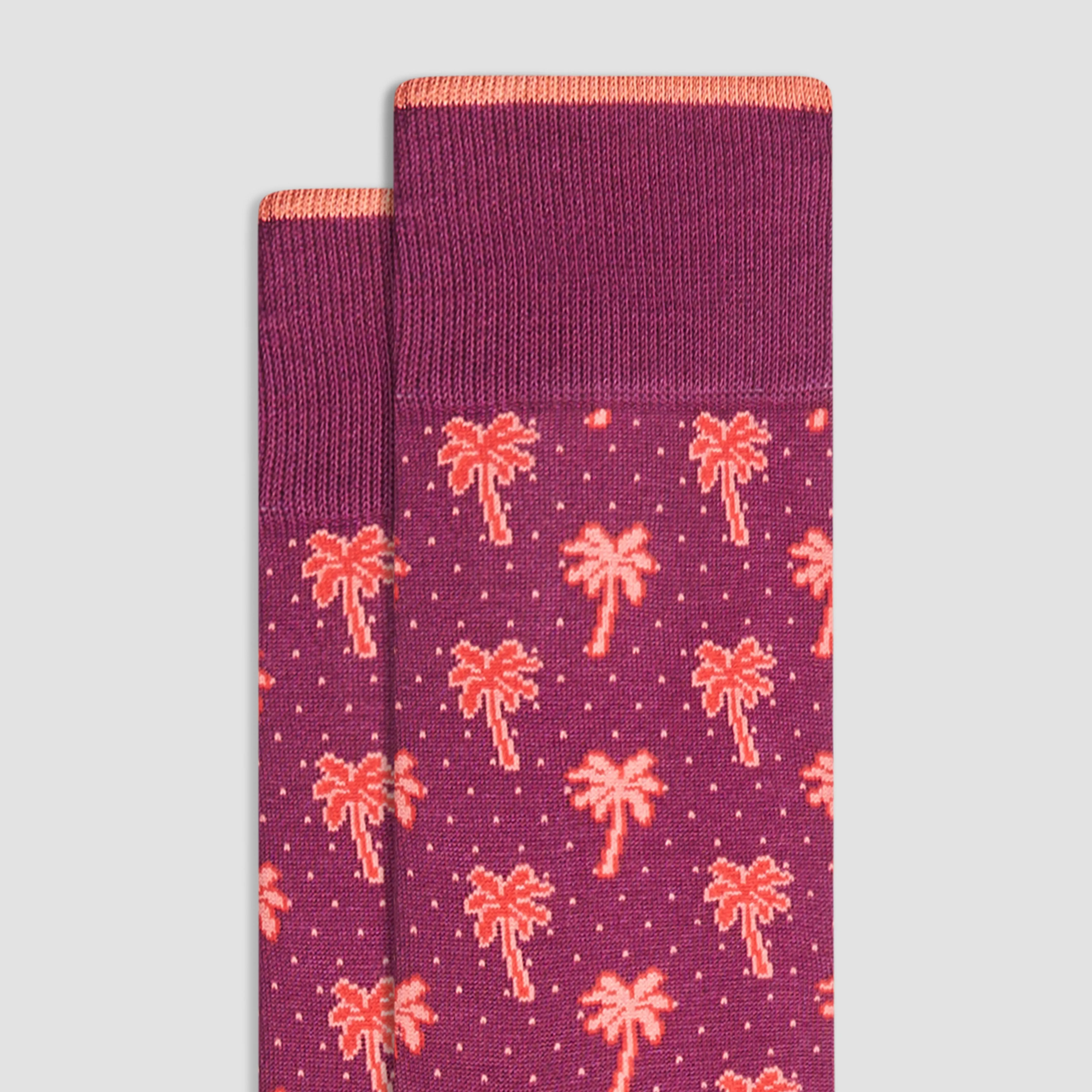 Palm Trees Mid-Calf Socks