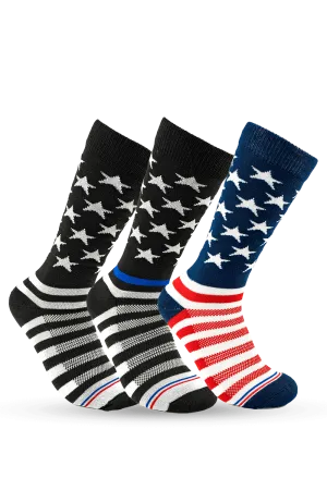 Patriotic TBL 3-Pack Bundle Crew Socks
