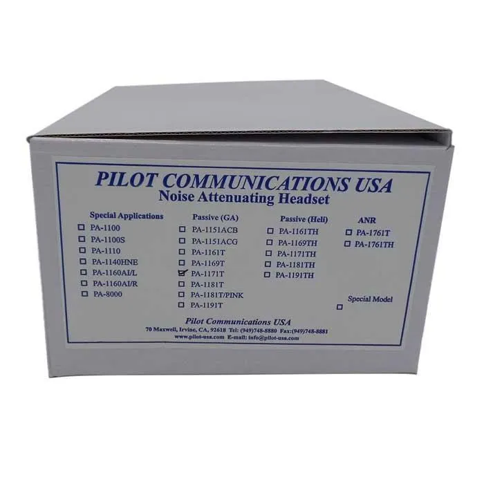 Pilot USA PA-1171T Passive Headset