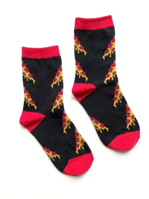 Pizza Kids Crew Socks