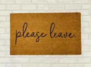 Please Leave Door Mat