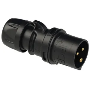 Plug PCE 16 Amp IP44 Black