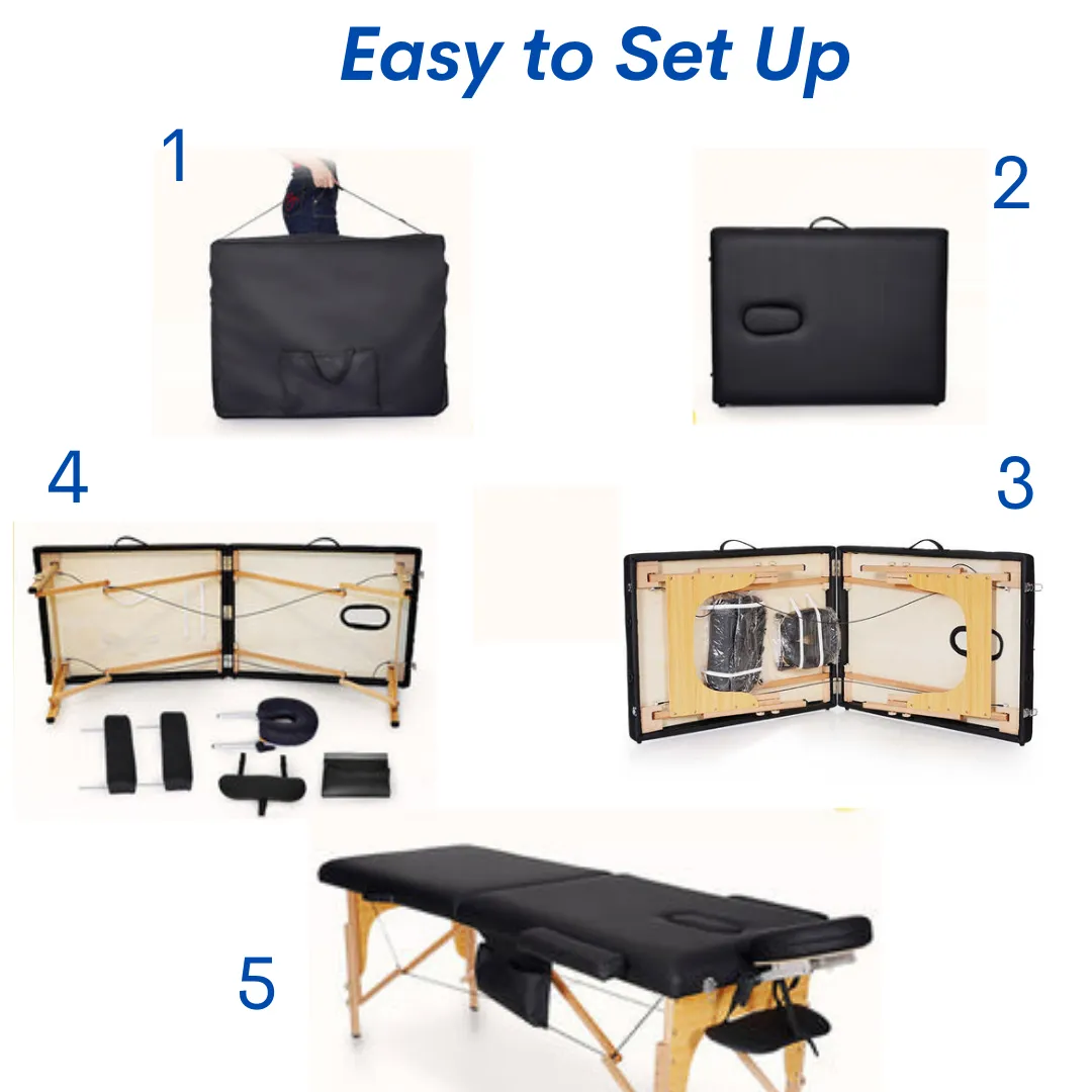 Portable Massage Table with Memory Foam