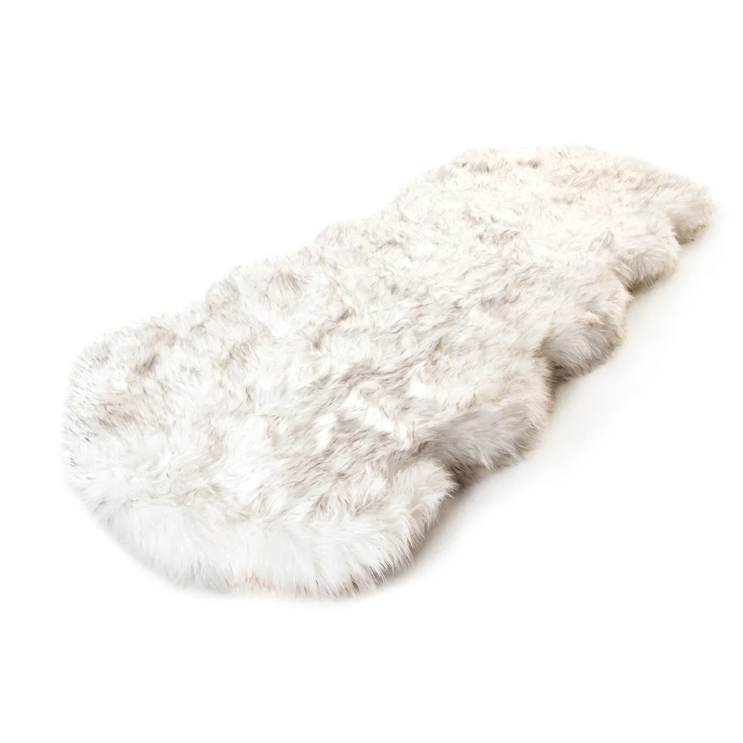 Puprug Runner Faux Fur Memory Foam Dog Curve Mat Paw Brands