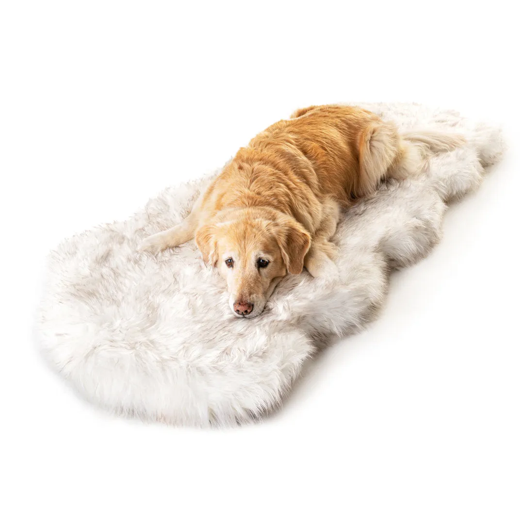 Puprug Runner Faux Fur Memory Foam Dog Curve Mat Paw Brands