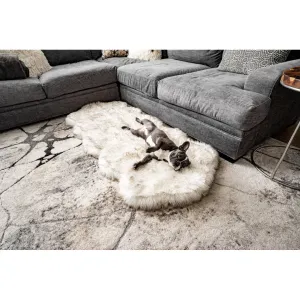 Puprug Runner Faux Fur Memory Foam Dog Curve Mat Paw Brands