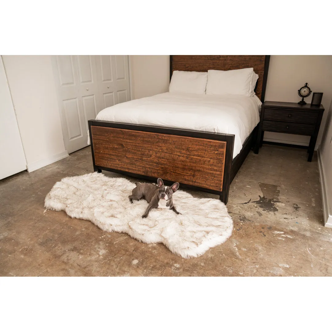 Puprug Runner Faux Fur Memory Foam Dog Curve Mat Paw Brands
