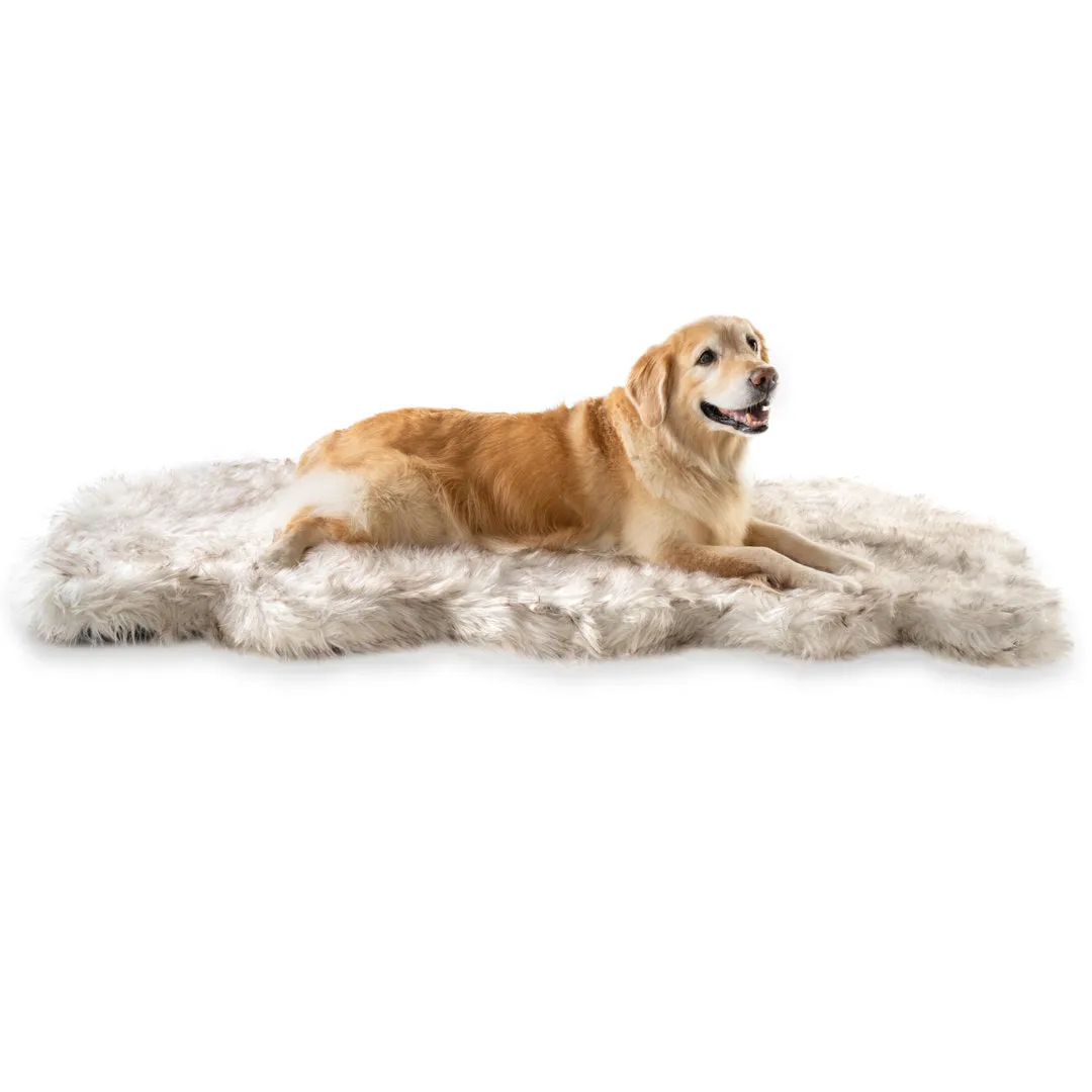 Puprug Runner Faux Fur Memory Foam Dog Curve Mat Paw Brands