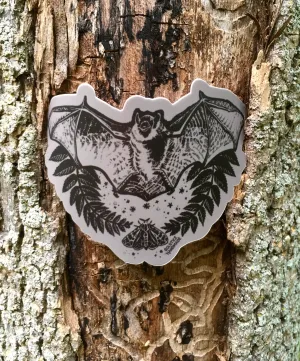 "Witching Hour" Bat and Moth Sticker