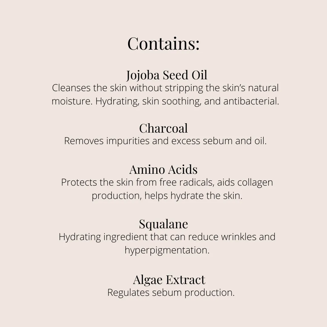 Real Bell Black Charcoal Facial Wash