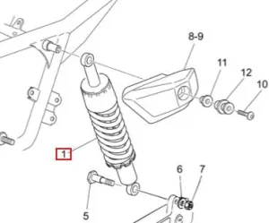 Rear Shock Absorber - Nevada (#32550260)