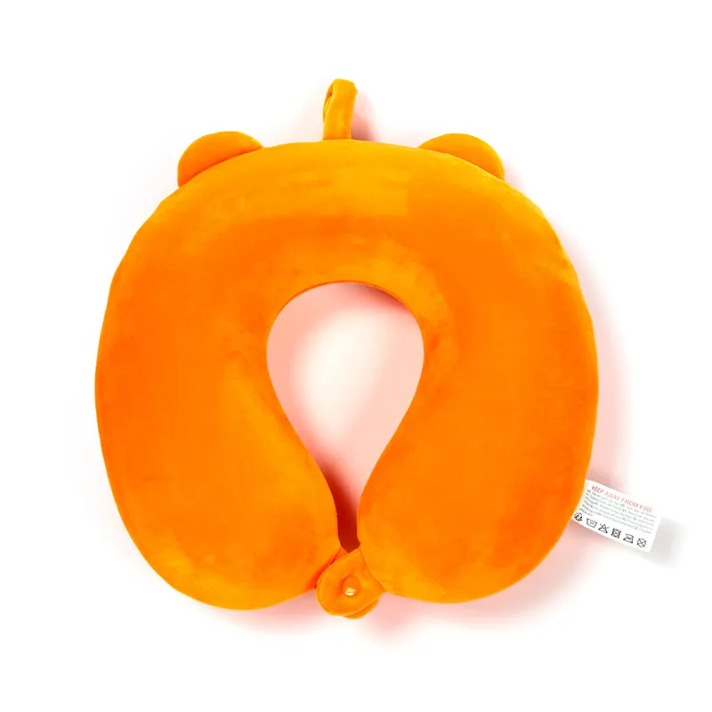 Relaxeazzz Plush Memory Foam Travel Pillow - Alfie the Tiger Adoramals