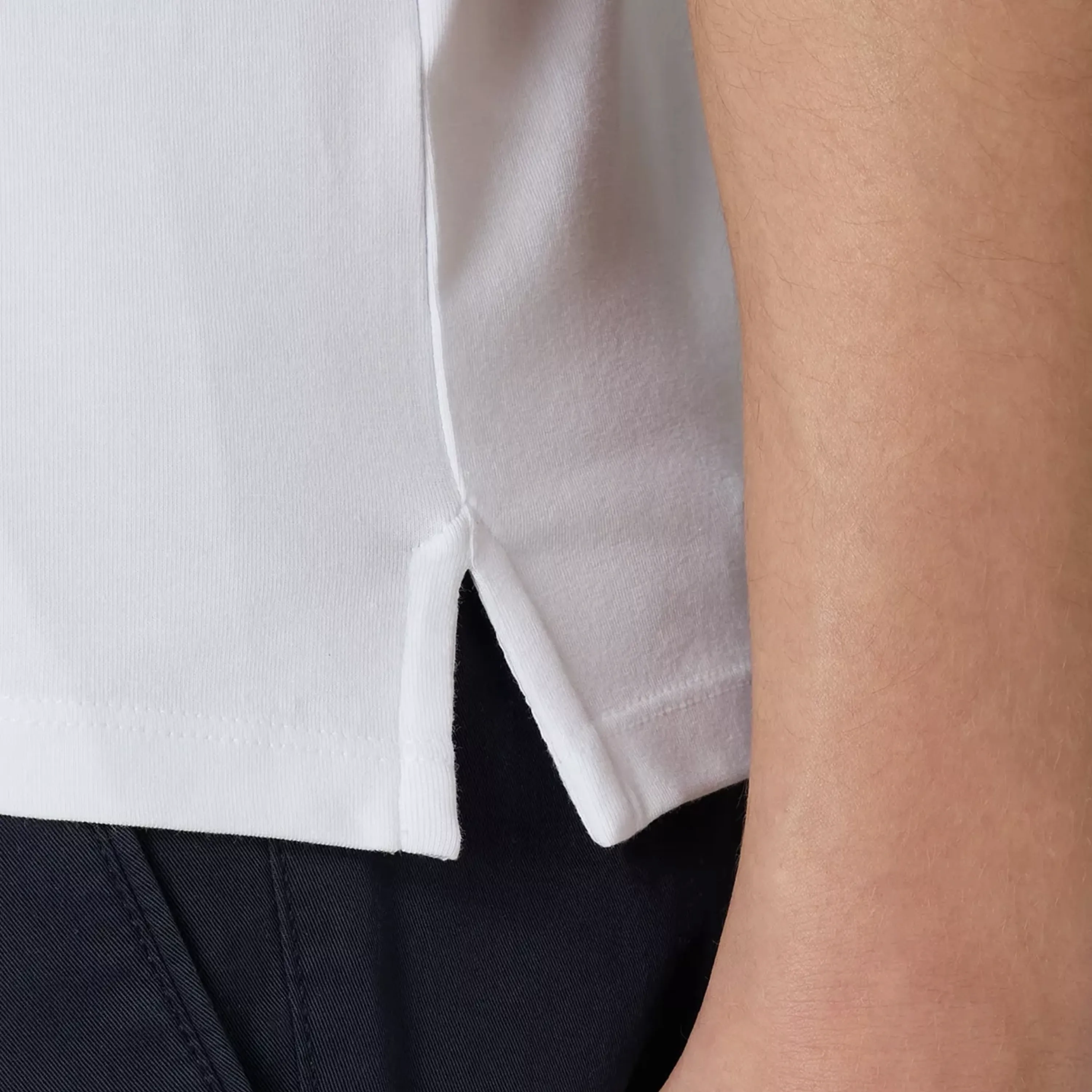 Remus Tapered Fit Cotton-Stretch Polo Shirt - White