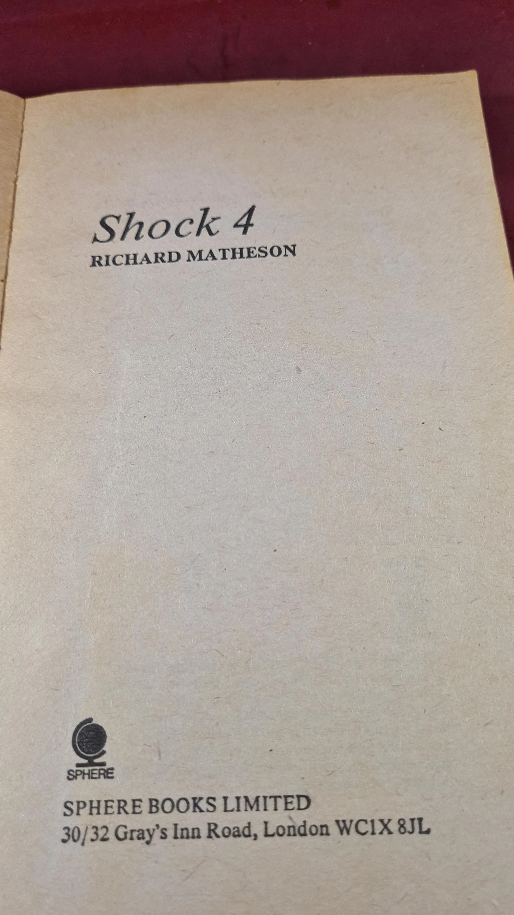 Richard Matheson - Shock! Shock 3 & 4, Corgi Books, 1962, Paperbacks x 4