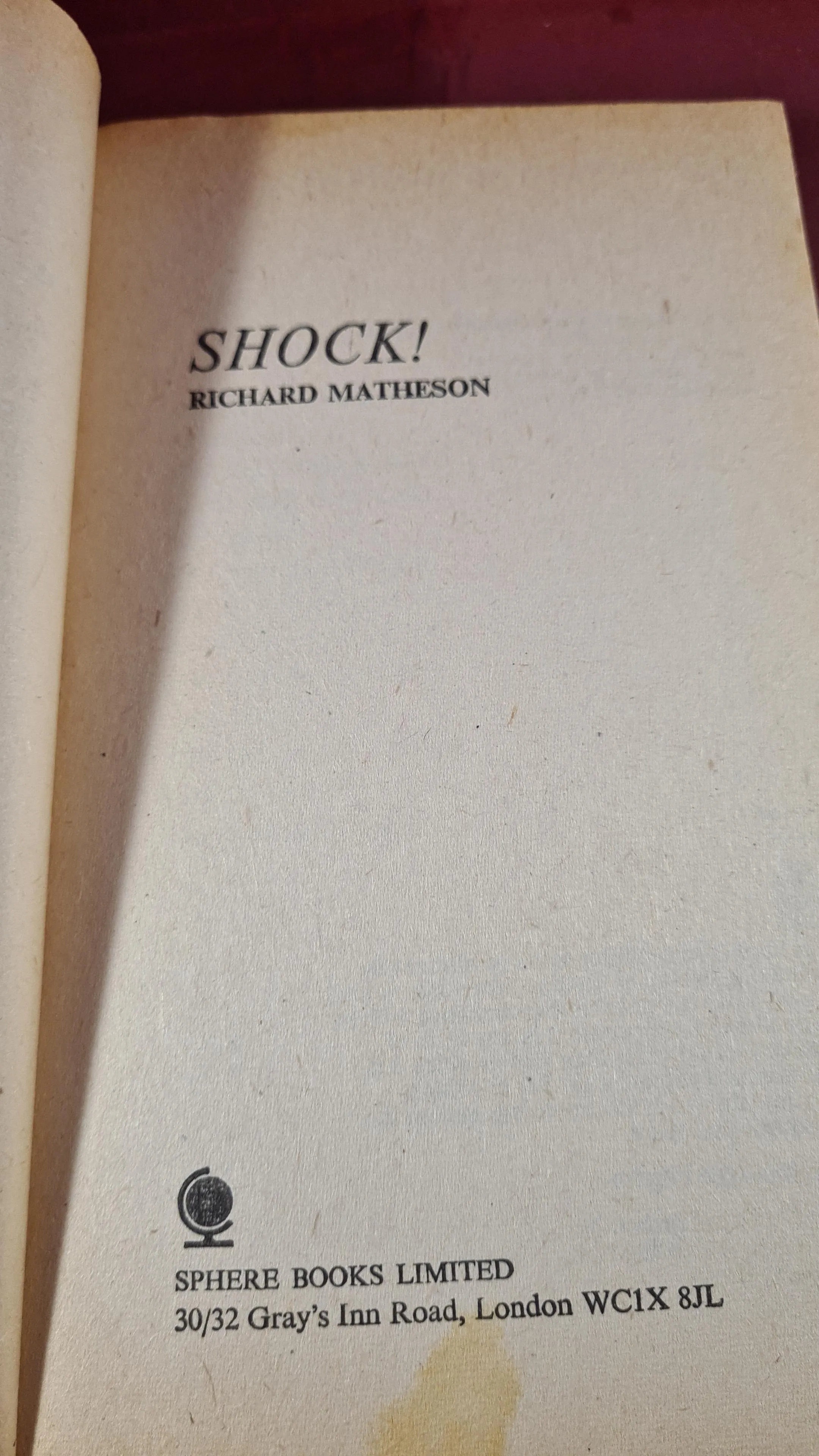 Richard Matheson - Shock! Shock 3 & 4, Corgi Books, 1962, Paperbacks x 4