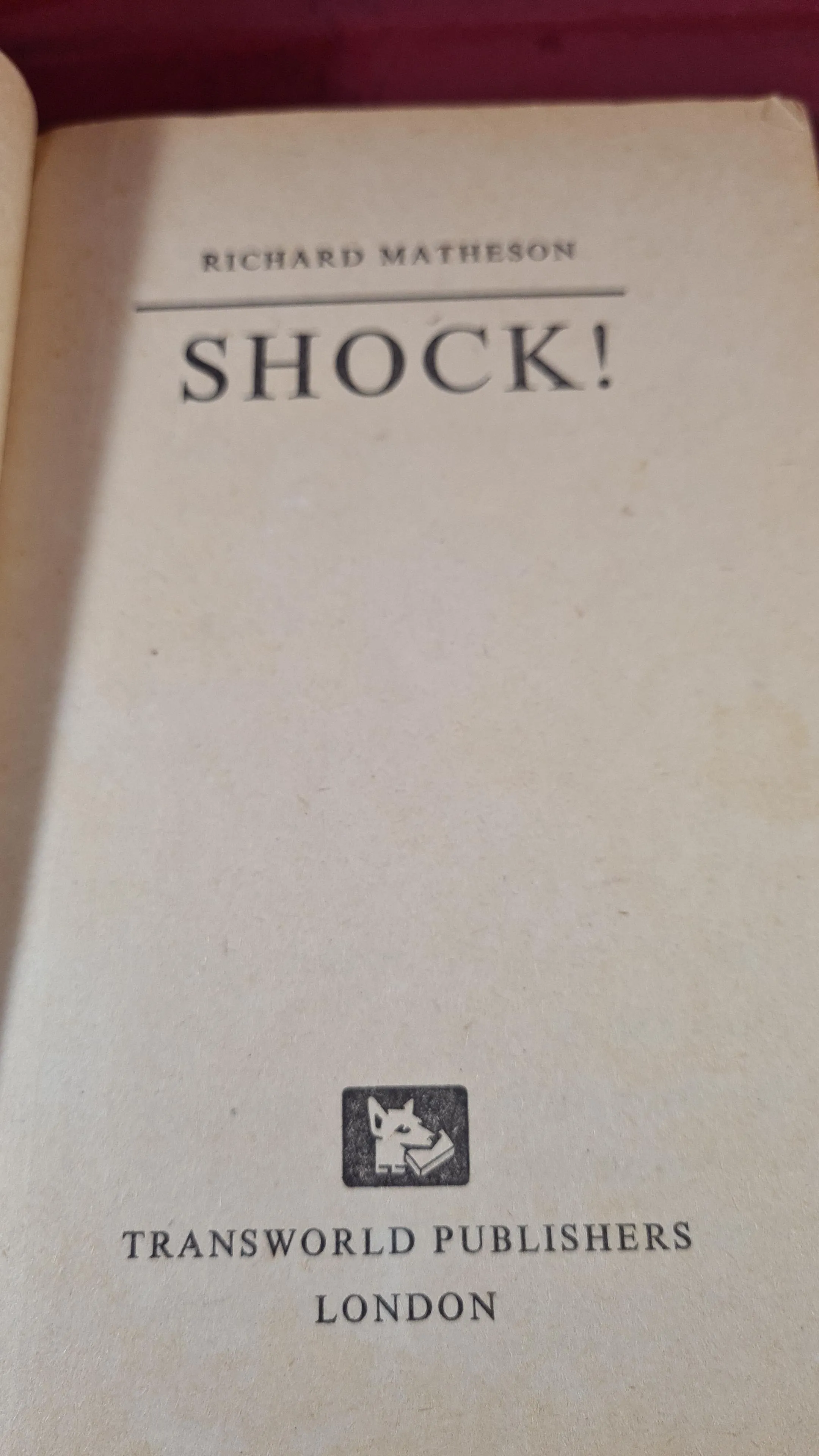 Richard Matheson - Shock! Shock 3 & 4, Corgi Books, 1962, Paperbacks x 4
