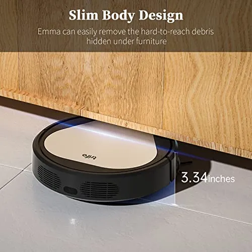 Robot Vacuum, Trifo Robotic Vacuum Cleaner, 4000Pa Strong Suction, 2600mAh Battery, Self-Charging, Upgraded 6D Collision Sensor, Compatible with Alexa, Wi-Fi&App, Pet Hair,Hard Floors&Low-Pile Carpets