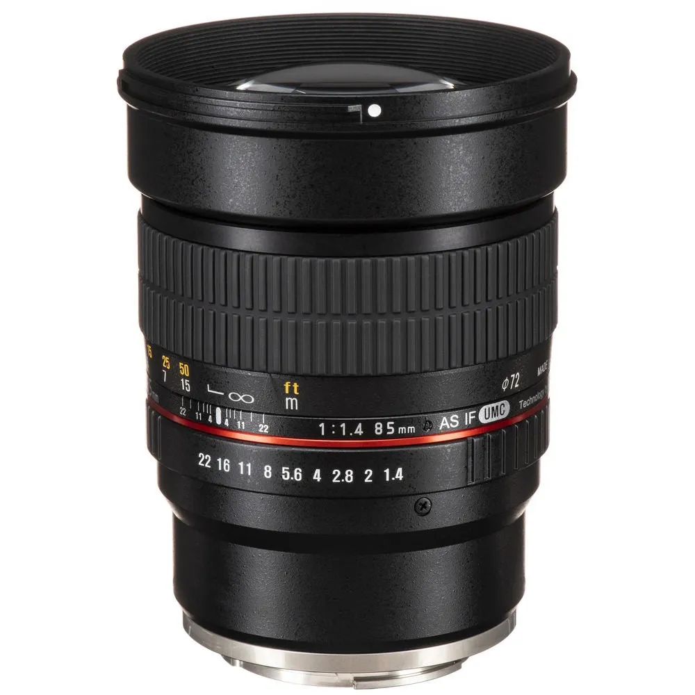 Rokinon 85mm f/1.4 AS IF UMC Lens for Sony E Mount