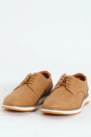 Romerro Smart Casual Closed Toe Lace Up - Beige