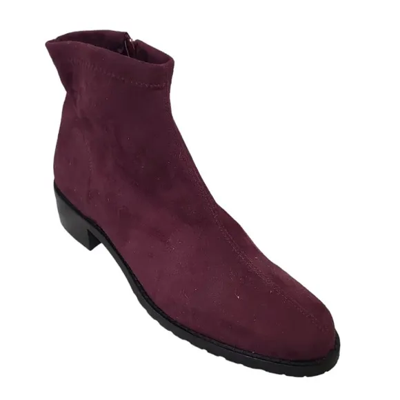 Ron White Giorgi Mulberry Vegan Leather Ankle Boot
