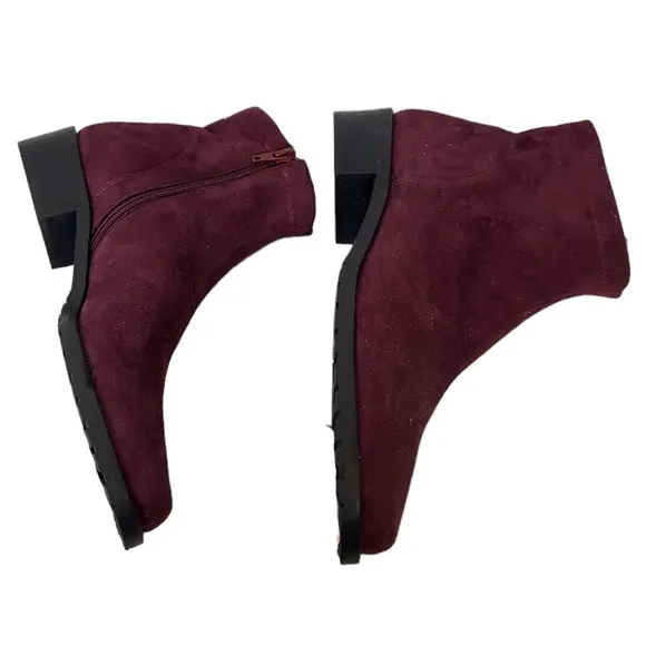 Ron White Giorgi Mulberry Vegan Leather Ankle Boot