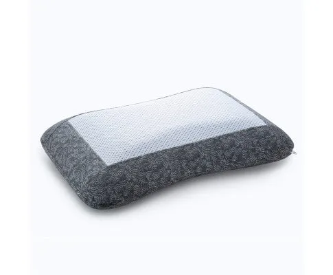 Royal Comfort Cool Gel Charcoal Infused High Density Memory Foam Pillow 40 x 60 cm Charcoal, Blue