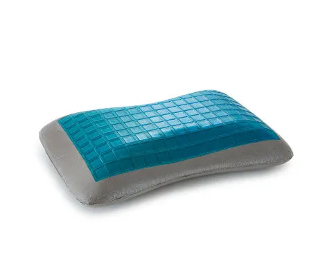 Royal Comfort Cool Gel Charcoal Infused High Density Memory Foam Pillow 40 x 60 cm Charcoal, Blue