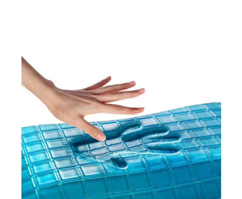 Royal Comfort Cool Gel Charcoal Infused High Density Memory Foam Pillow 40 x 60 cm Charcoal, Blue
