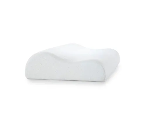 Royal Comfort Cooling Gel Contour High Density Memory Foam Pillow Single Pack 30 x 50 cm White, Blue