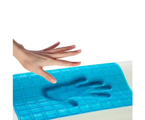 Royal Comfort Cooling Gel Contour High Density Memory Foam Pillow Single Pack 30 x 50 cm White, Blue