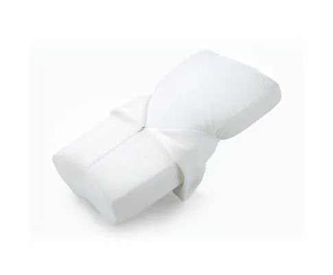 Royal Comfort Cooling Gel Contour High Density Memory Foam Pillow Twin Pack 30 x 50 cm White, Blue