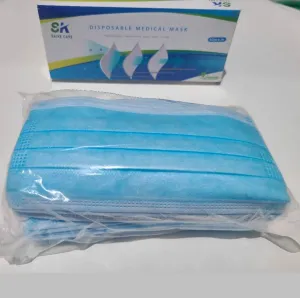 Saike 3-Ply Disposable Face Mask (50 - 100 - 200 UND - 50 UND x box - NEW)