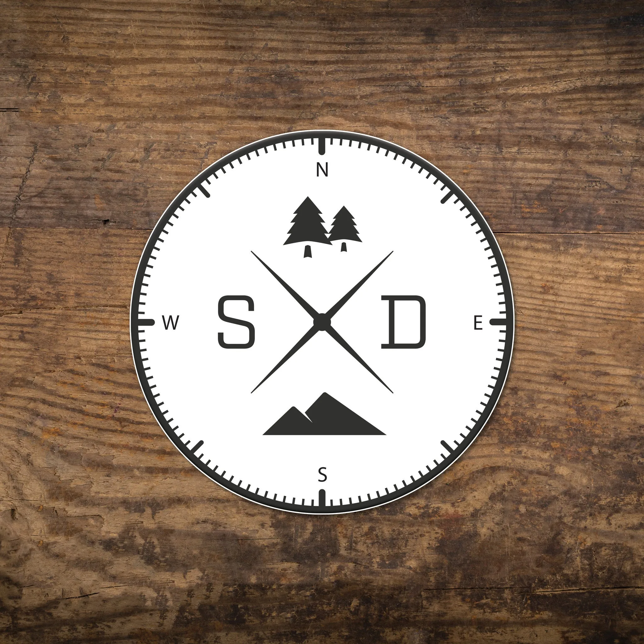SD Compass Sticker