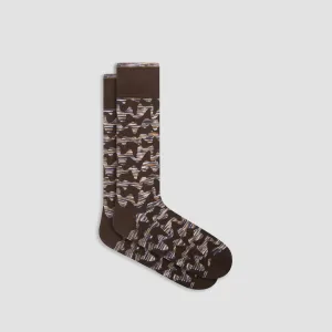 Serpentine Stripe Mid-Calf Socks