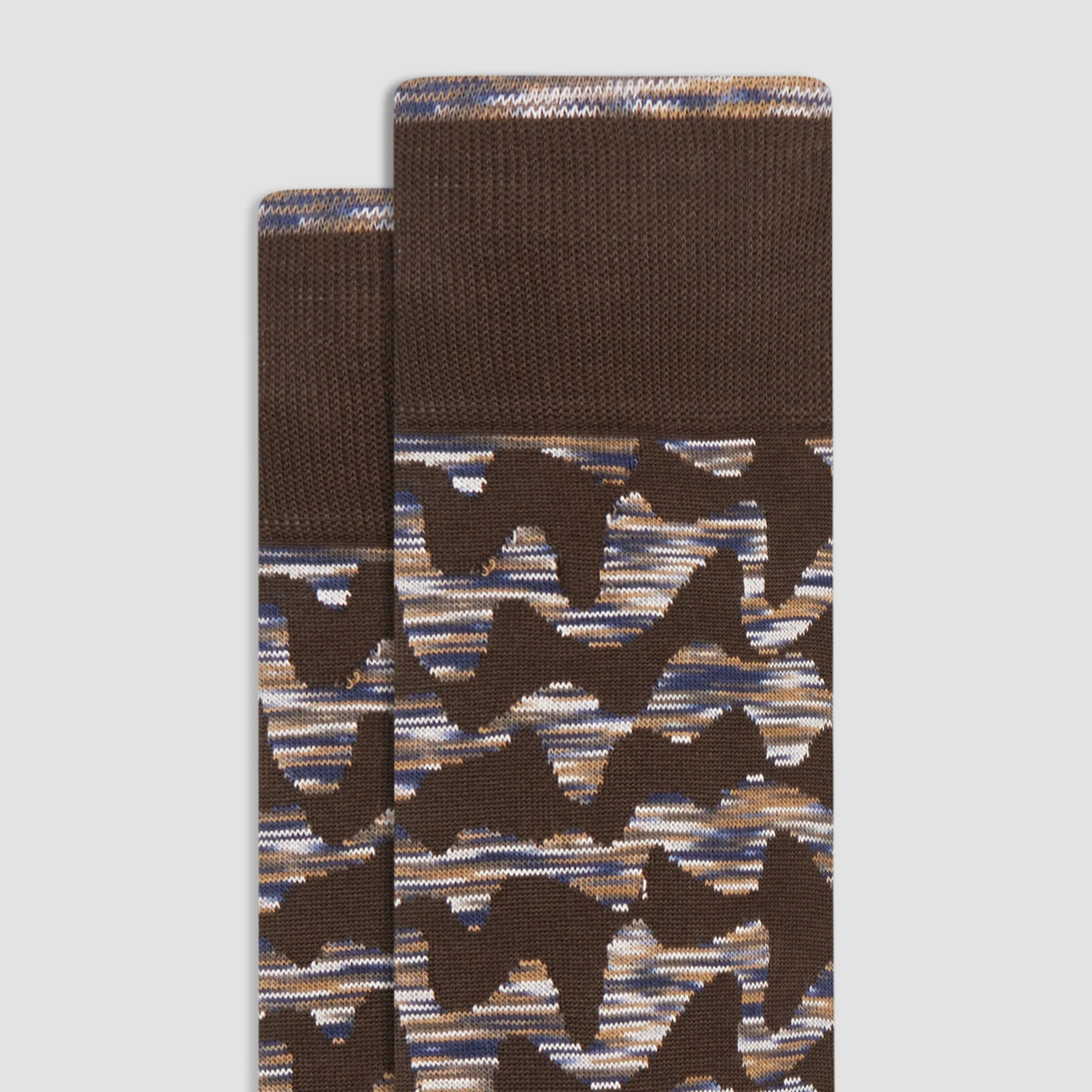 Serpentine Stripe Mid-Calf Socks