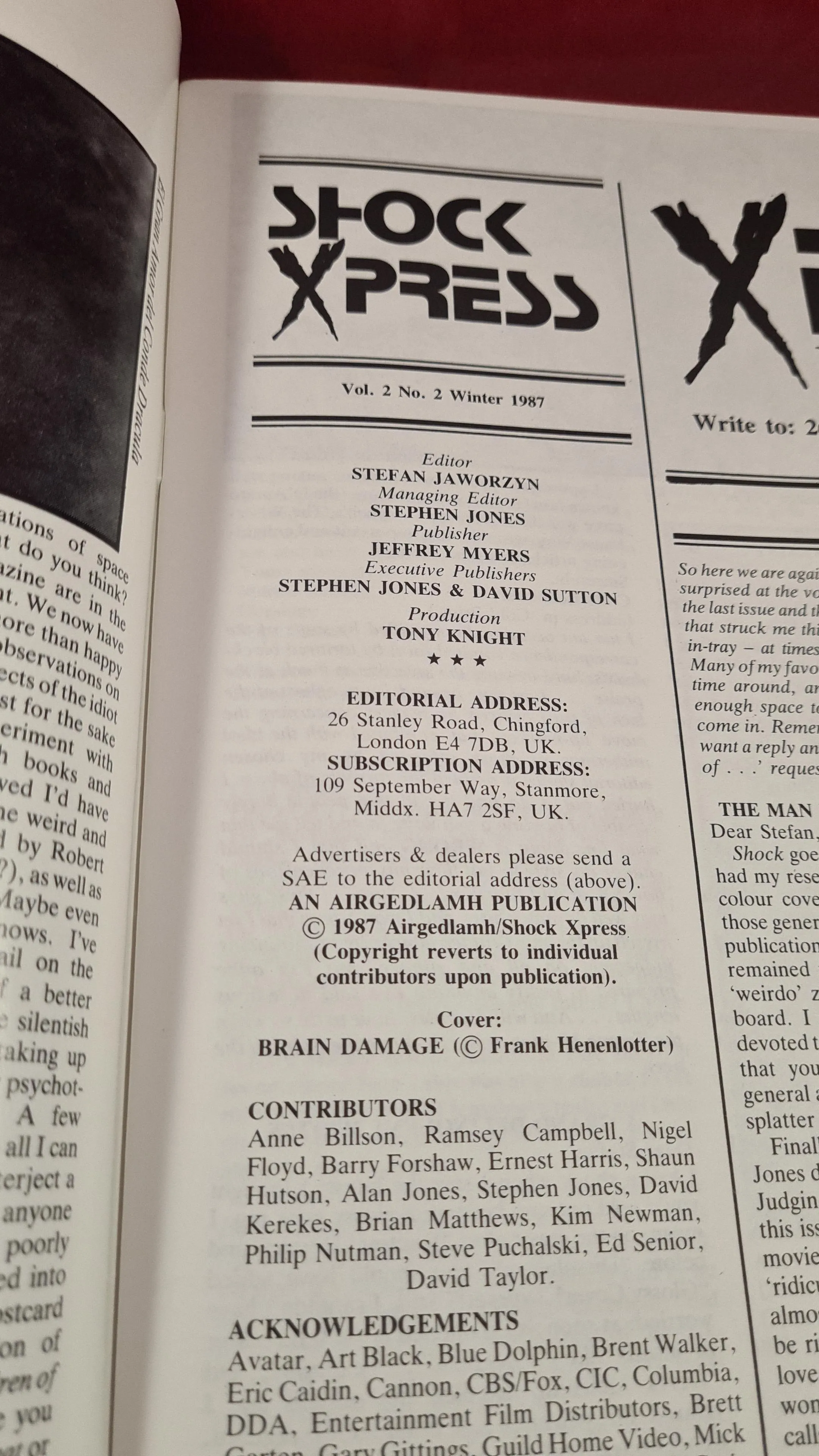 Shock XPress Volume 2 Issue 2 Winter 1987