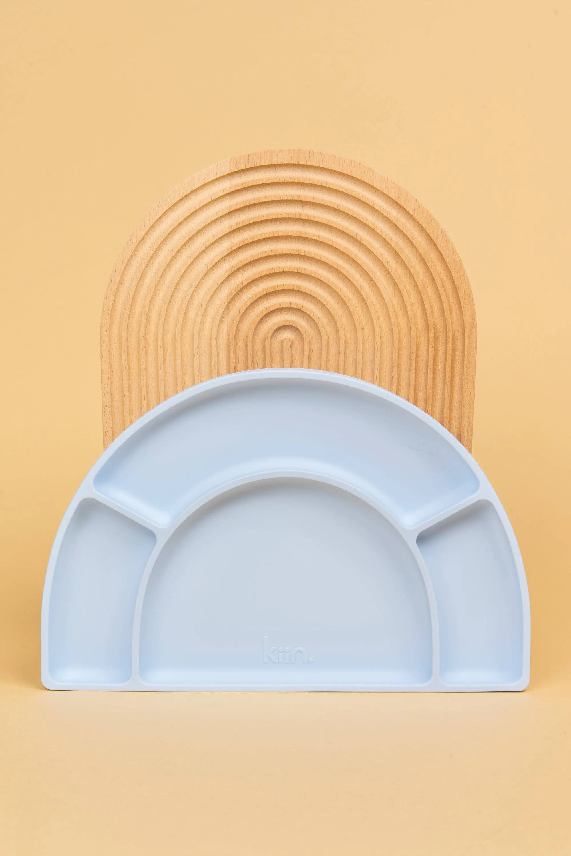 Silicone Divided Plate: Pastel Sky